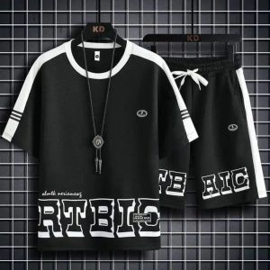 Combo Half T-Shirt And 3 Quarter Pants For Man