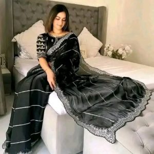 Georgette Sharee with Blouse Piece