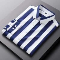 Men's Long Sleeve Stripe Print Shirt - Image 5