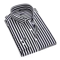 Men's Long Sleeve Stripe Print Shirt - Image 2