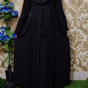 Elegant Embroidery Borka with Hijab