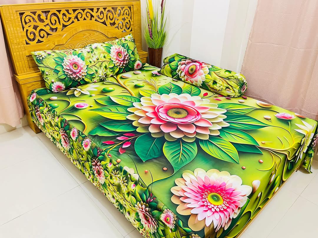 China premium 3D Design Bed Sheet - Image 5