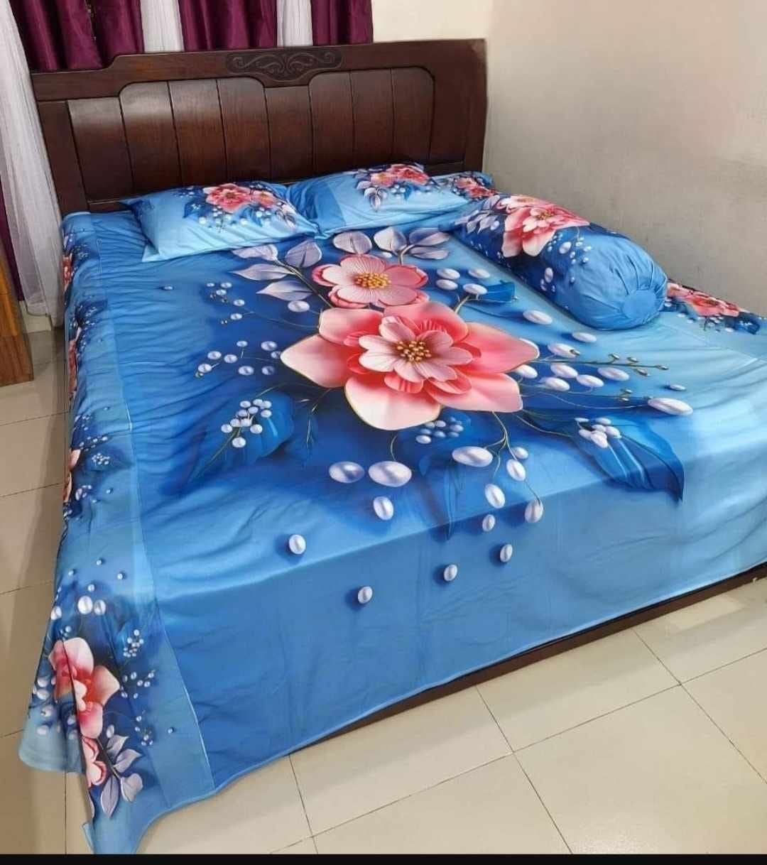 China premium 3D Design Bed Sheet - Image 11