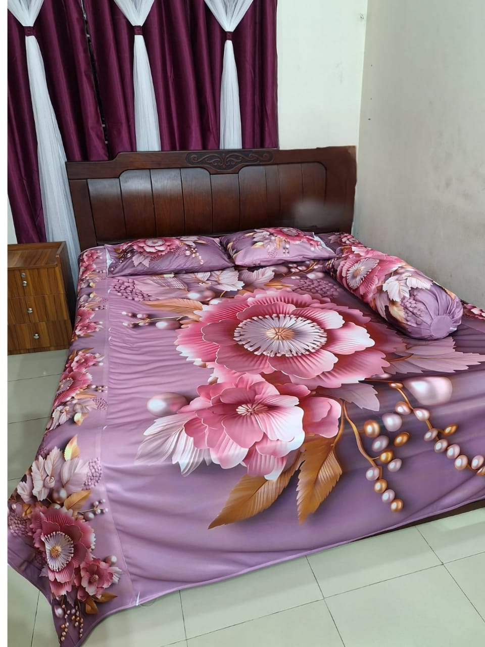 China premium 3D Design Bed Sheet - Image 10