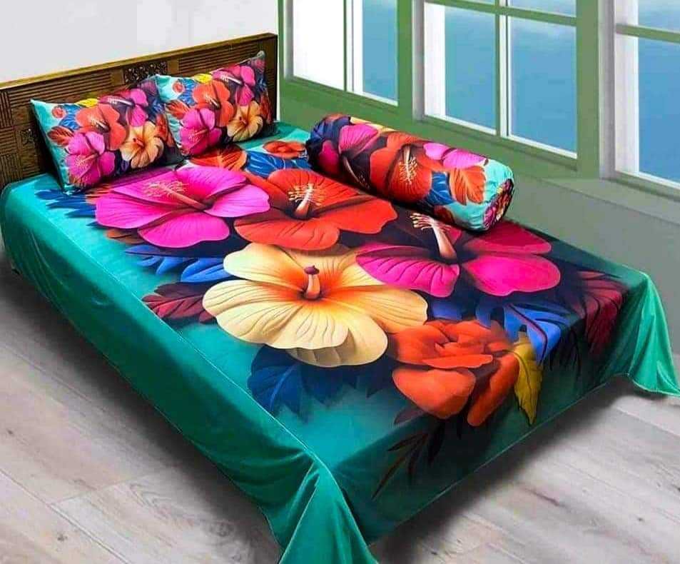 China premium 3D Design Bed Sheet - Image 12