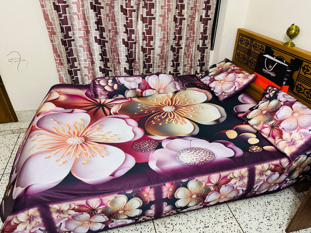 China premium 3D Design Bed Sheet - Image 15