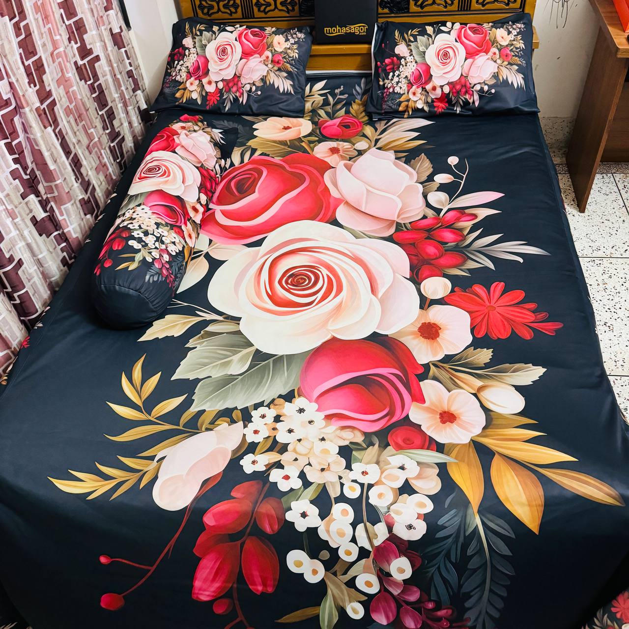 China premium 3D Design Bed Sheet - Image 14