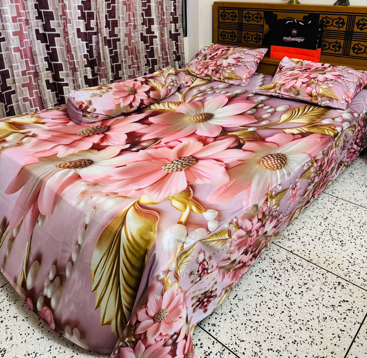 China premium 3D Design Bed Sheet - Image 13
