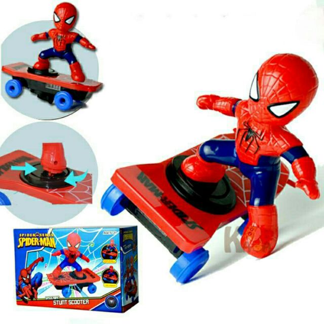 Spider Man Car-Styling Toy Spiderman Stunt Car With Skateboard Code : 3535 - Image 4