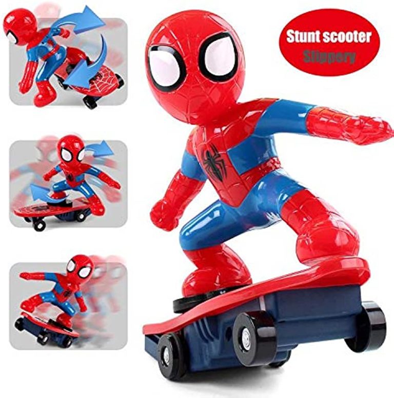 Spider Man Car-Styling Toy Spiderman Stunt Car With Skateboard Code : 3535 - Image 3