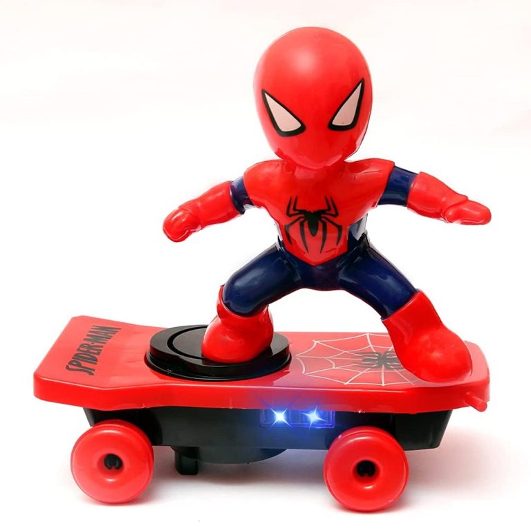 Spider Man Car-Styling Toy Spiderman Stunt Car With Skateboard Code : 3535