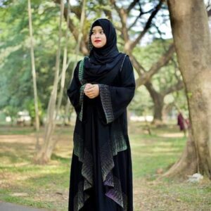 Premium Stone Borka with Hijab