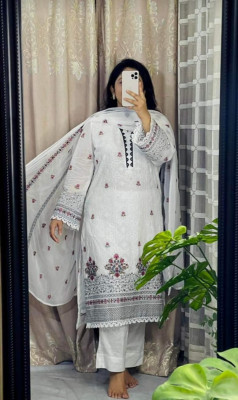 Premium cotton computer printed Boyel fabrics 3 Piece