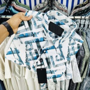 Luxury Popcorn Half Sleeve Print Shirt