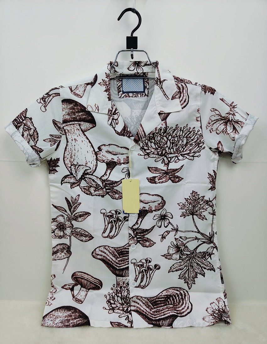 Luxury China Spandex Cot Drooped Shoulder Shirt - Image 2