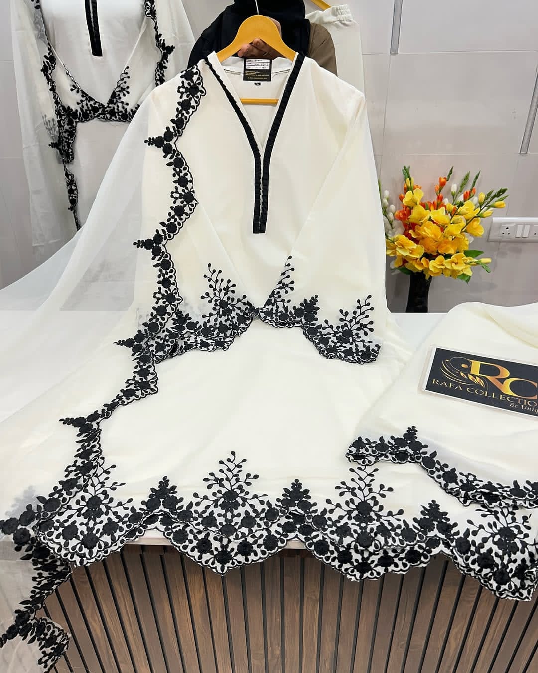 Embroidery Cotton Ready-Made Three Piece - Image 2