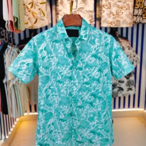 Pure Cotton Half Sleeve Print Shirt