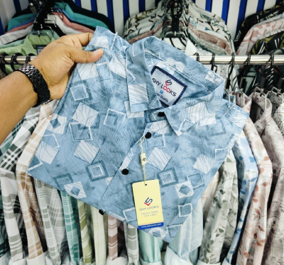 Pure Cotton full Sleeve Print Shirt - Image 2