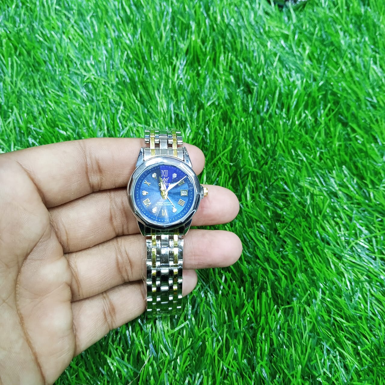 OLEVS Watch for Women Branded Stainless steel Elegant Luminous Ladies Watches 9931 Silver Blue - Image 3