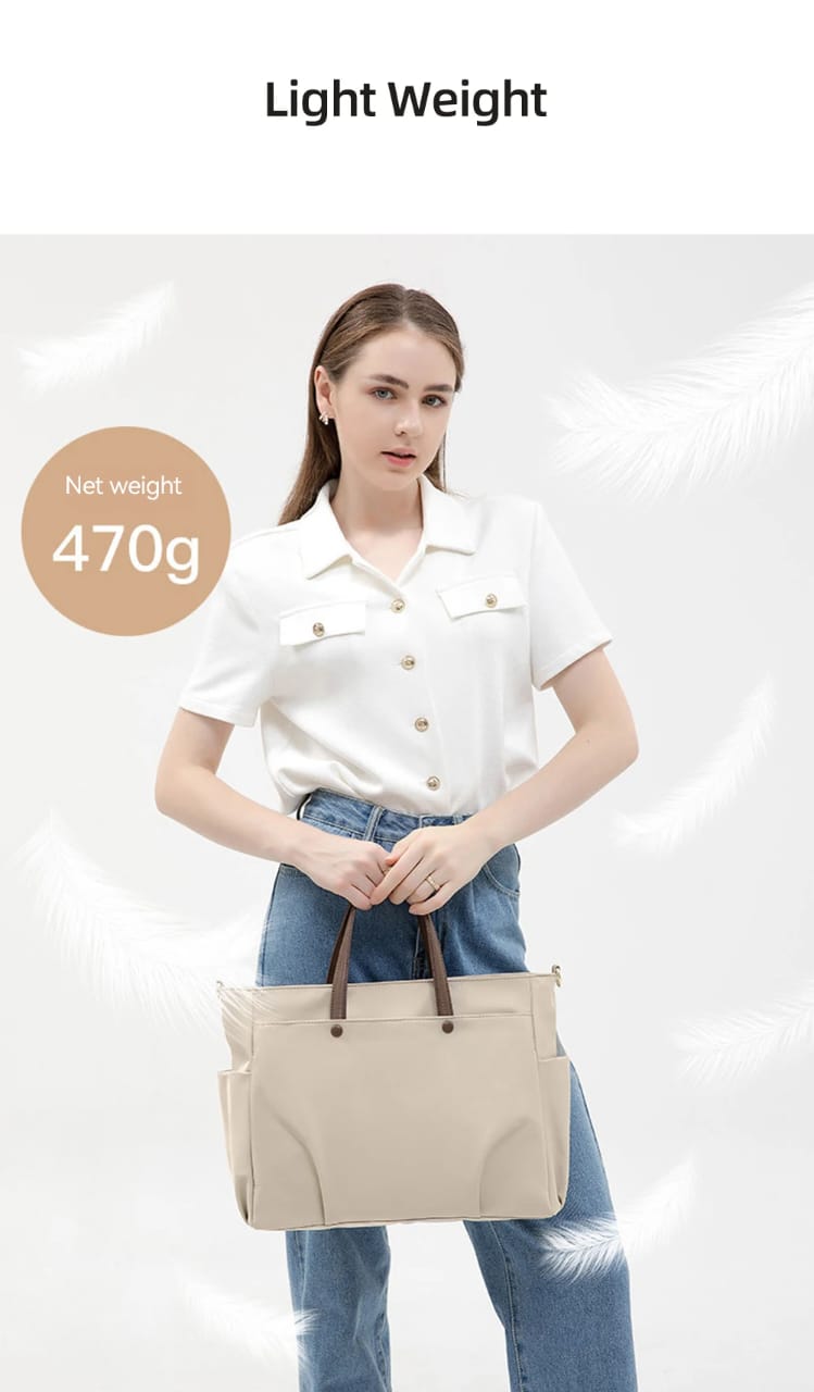Women's Tote Bag Large Capacity 14 Inch & 15.6 Inch Laptop Shoulder Bag, Single Shoulder Handbag Crossbody Work Tote Bag - Image 4