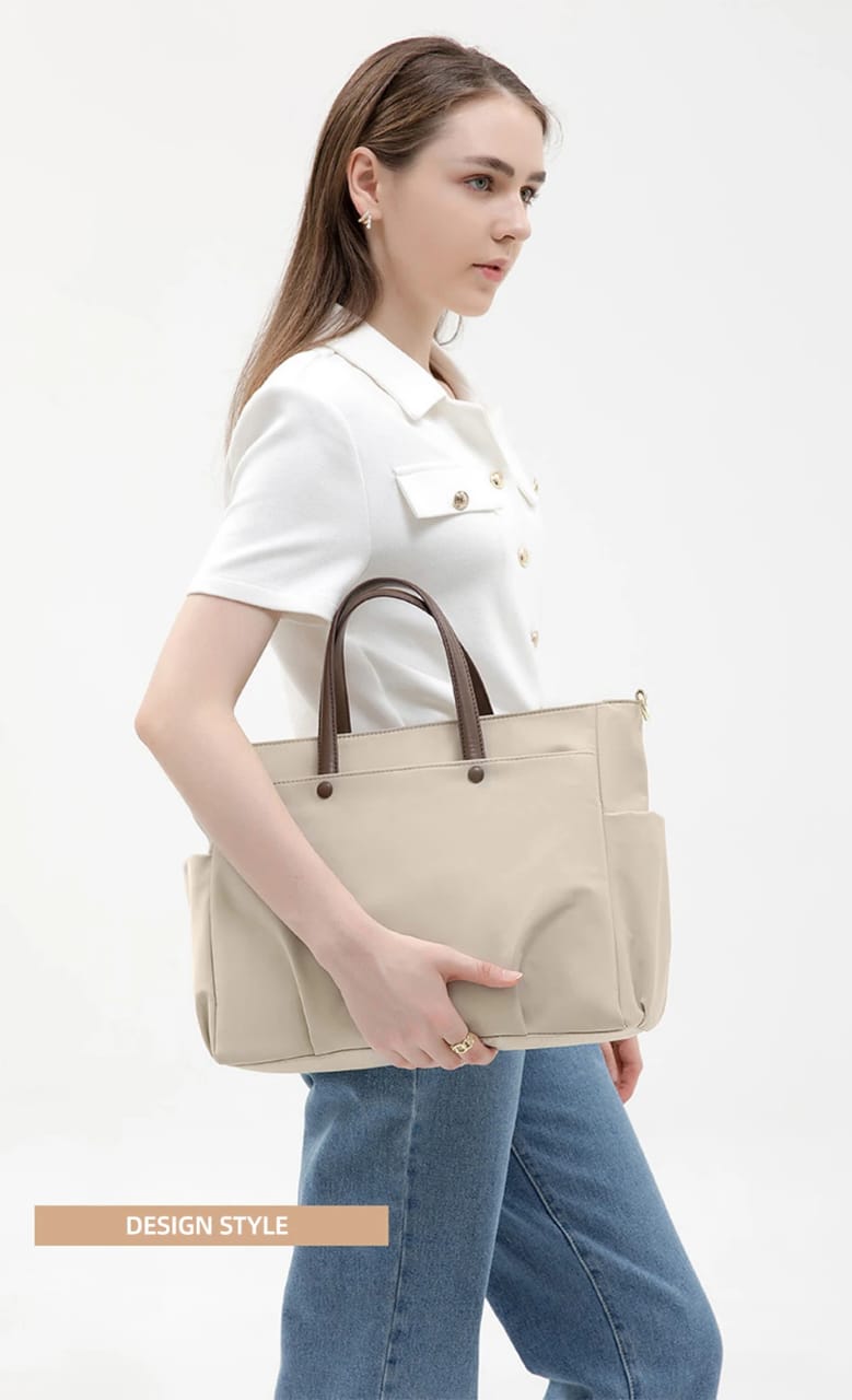 Women's Tote Bag Large Capacity 14 Inch & 15.6 Inch Laptop Shoulder Bag, Single Shoulder Handbag Crossbody Work Tote Bag - Image 3