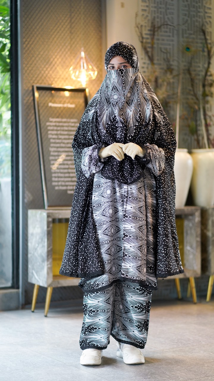 Elegant Plazo Khimar Set