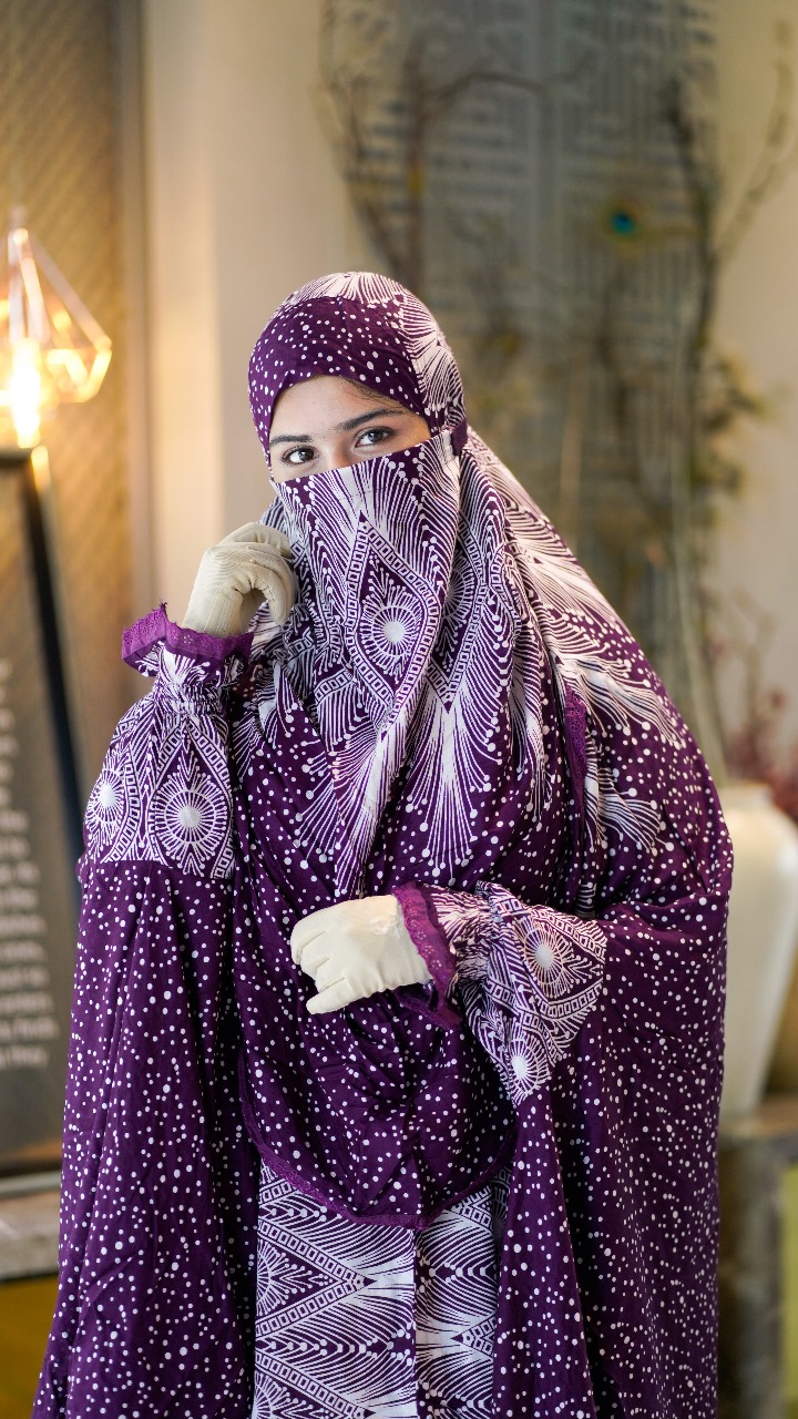 Elegant Plazo Khimar Set