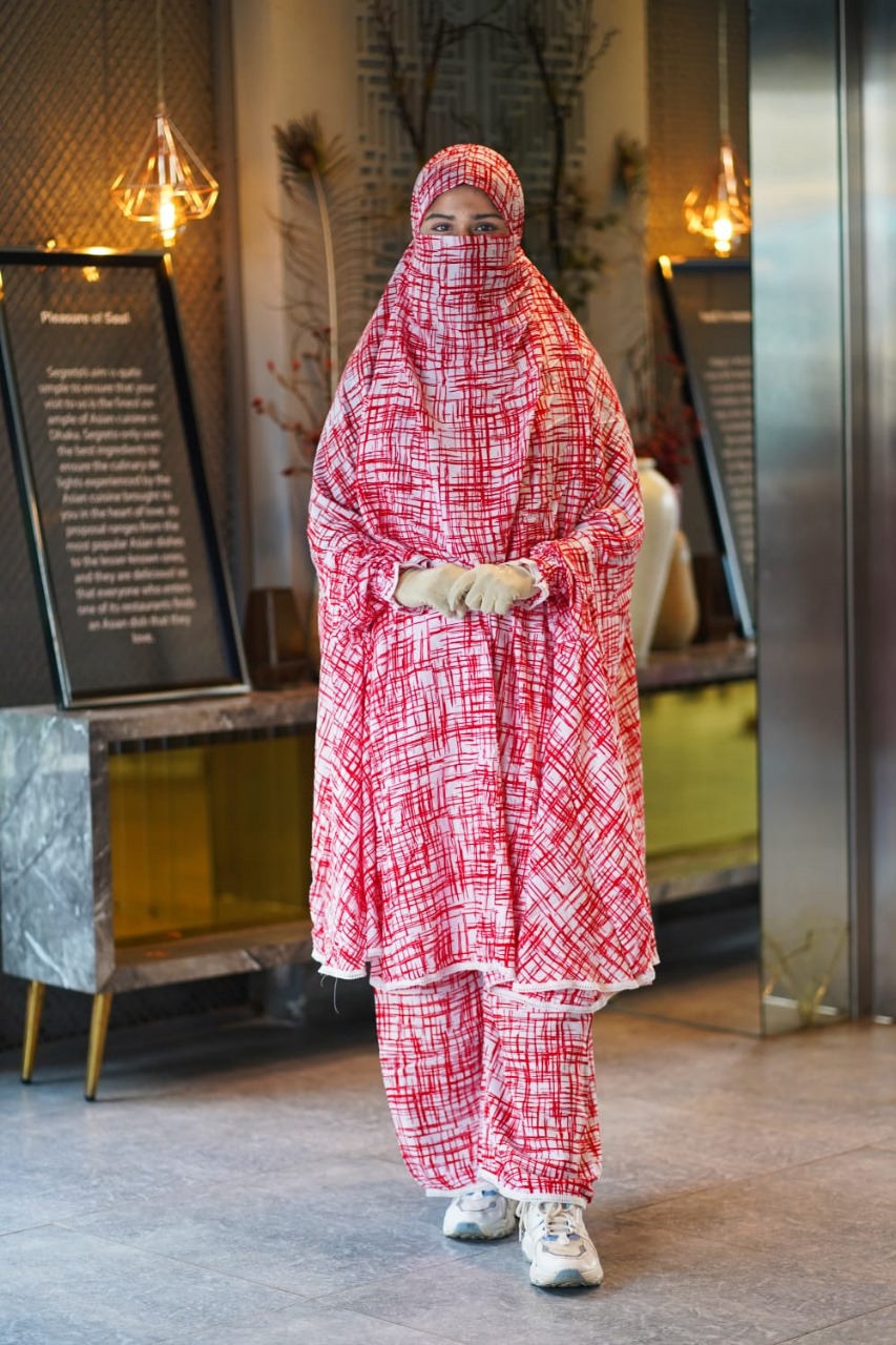 Elegant Plazo Khimar Set
