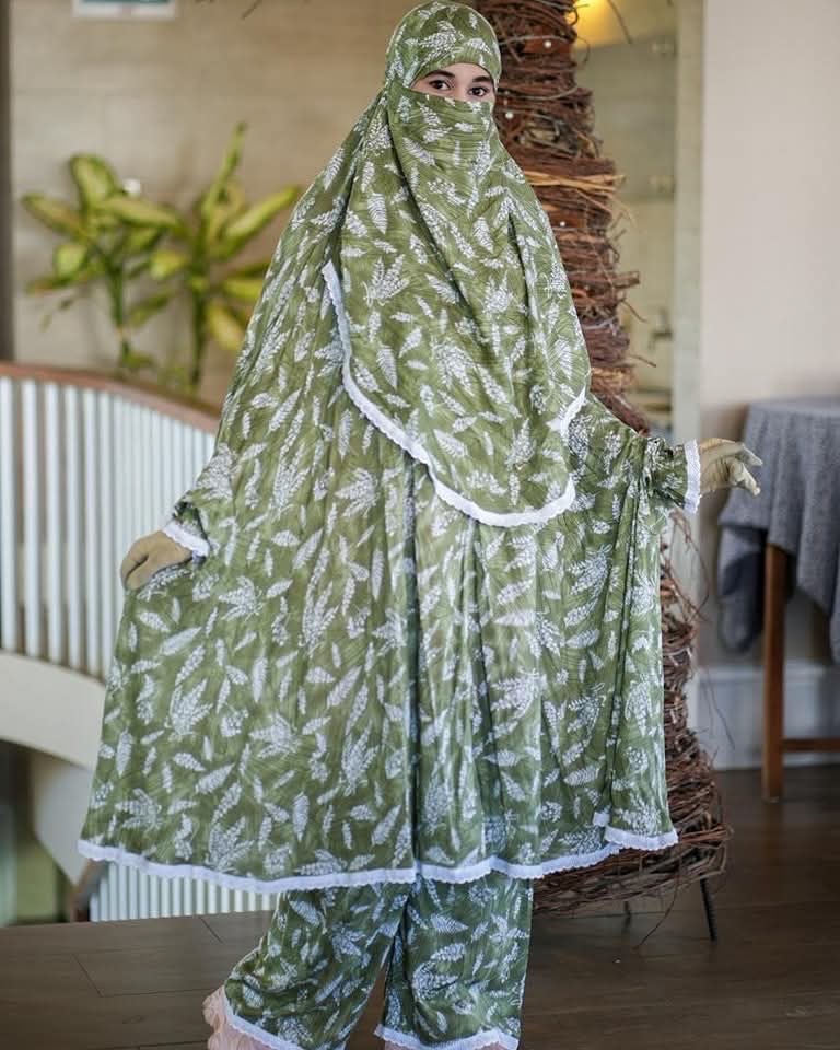 Elegant Plazo Khimar Set