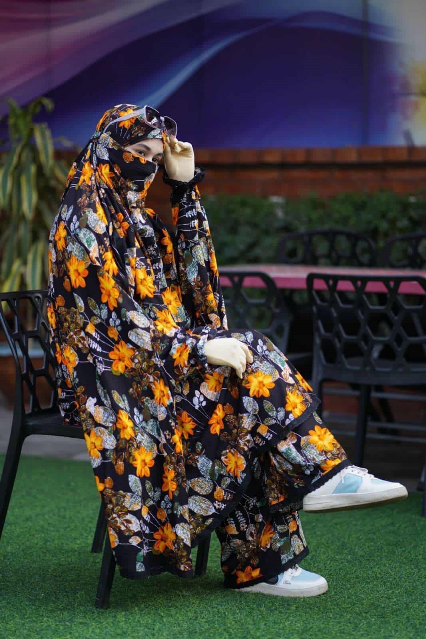 Elegant Plazo Khimar Set