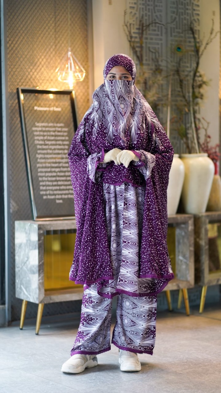 Elegant Plazo Khimar Set