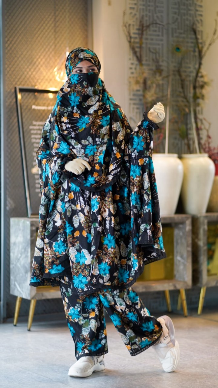 Elegant Plazo Khimar Set