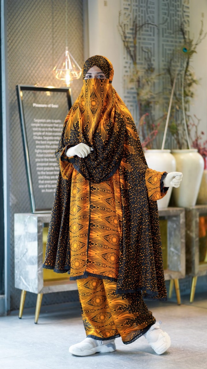 Elegant Plazo Khimar Set