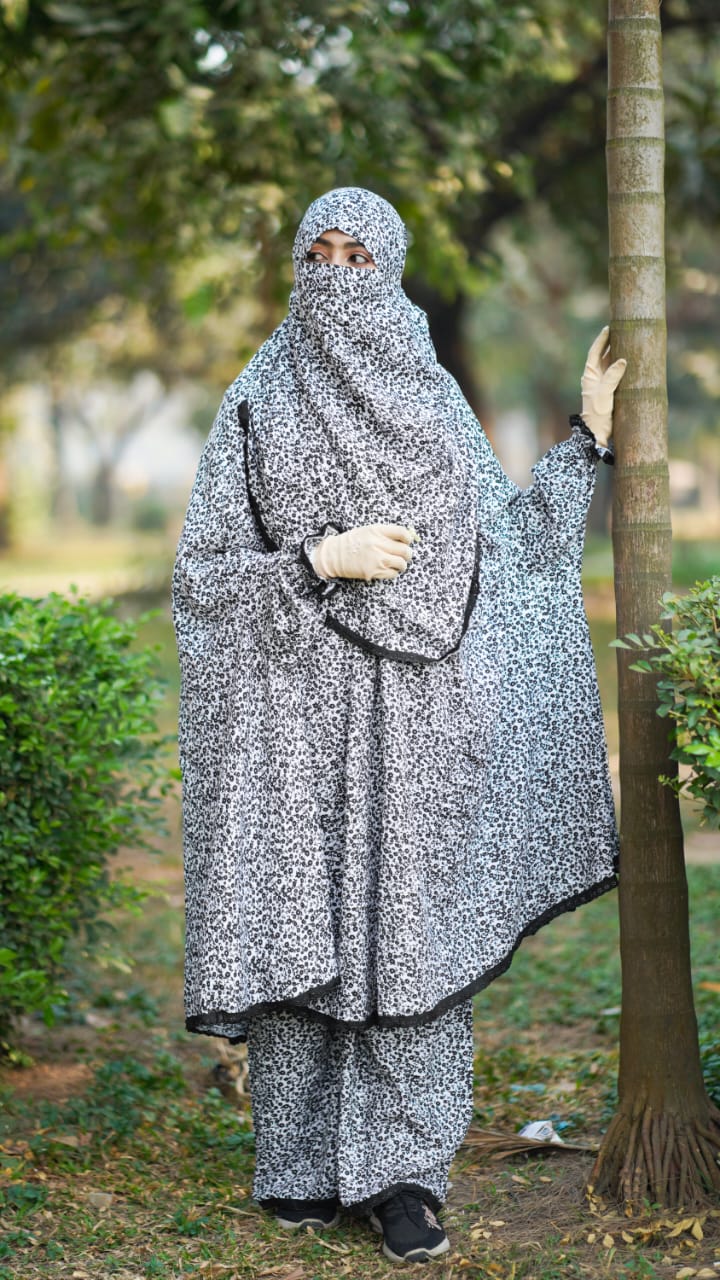 Elegant Plazo Khimar Set