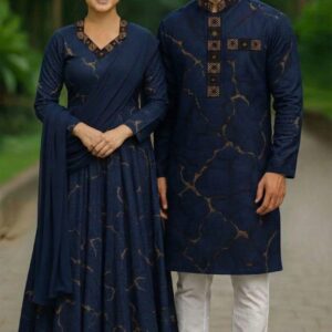 Eid Special Couple Panjabi Three Piece Combo