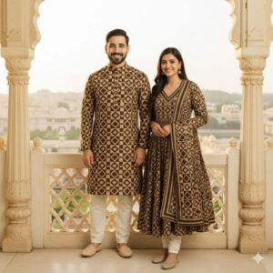 Eid Special Couple Panjabi Three Piece Combo