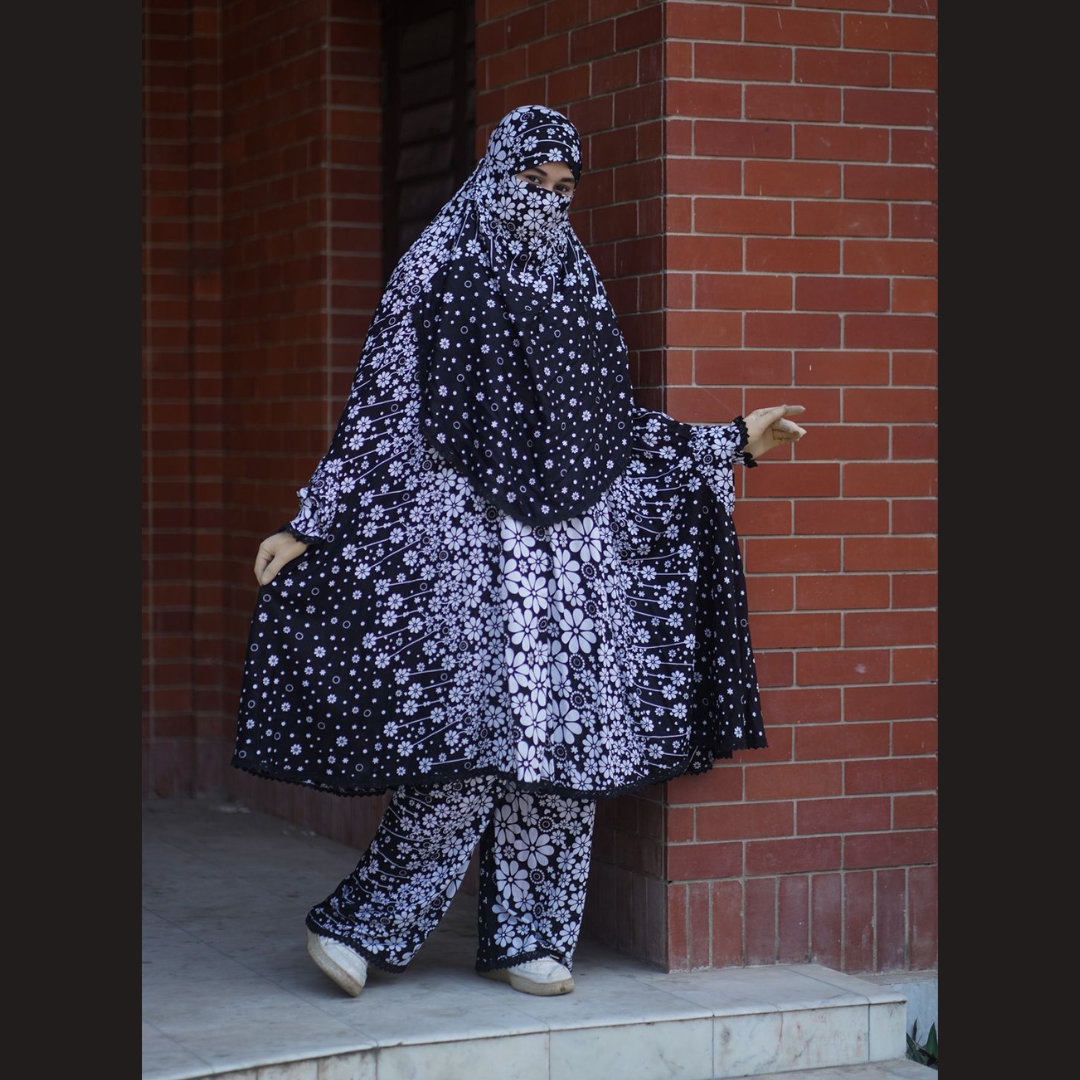 Elegant Plazo Khimar Set - Image 3