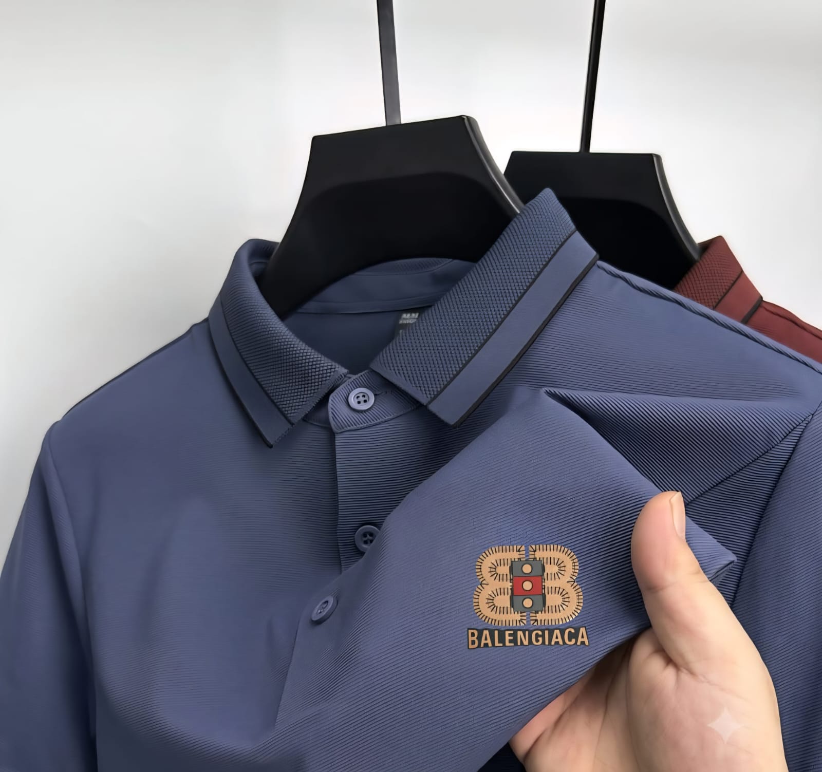 Premium Polo Shirt with China Sticker