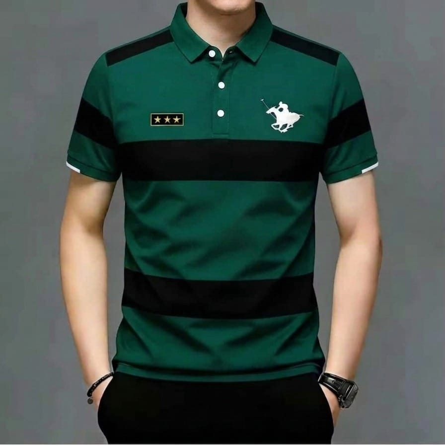 Striped Super Premium Half Sleeve polo Shirts