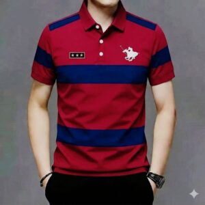 Striped Super Premium Half Sleeve polo Shirts