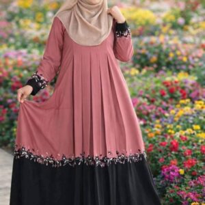 Embroidery Contrast Borka (Only Borka)