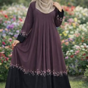 Embroidery Contrast Borka (Only Borka)