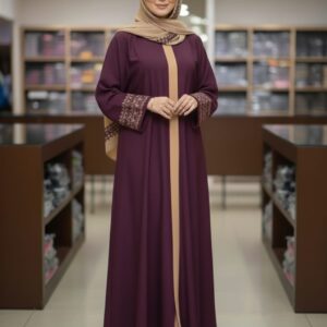 Sneha Embroidery Borka with Hijab