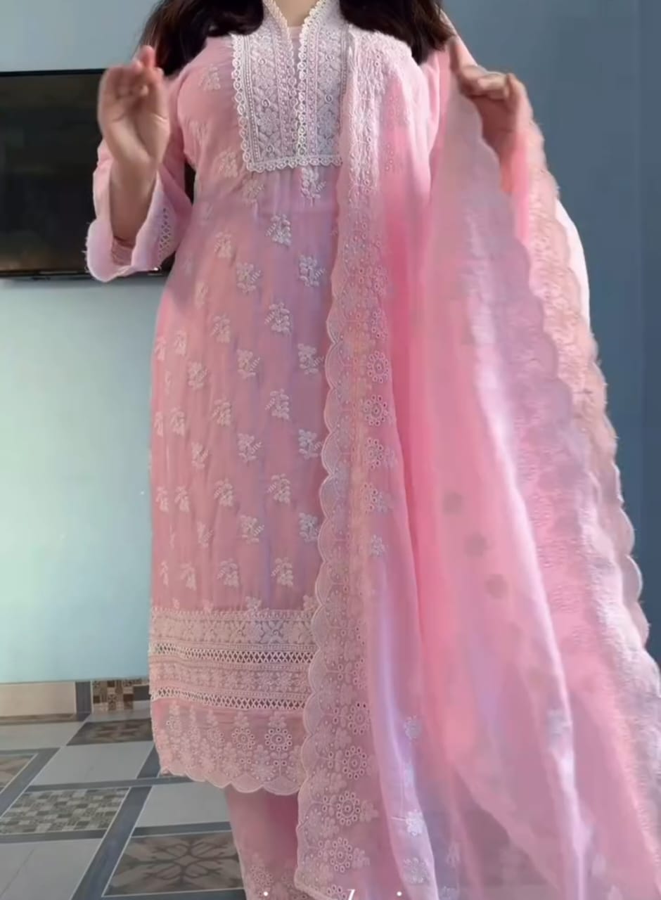 Special Embroidery Three Piece