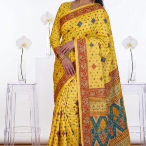 Cotton Skin Print Sharee with Blouse Piece