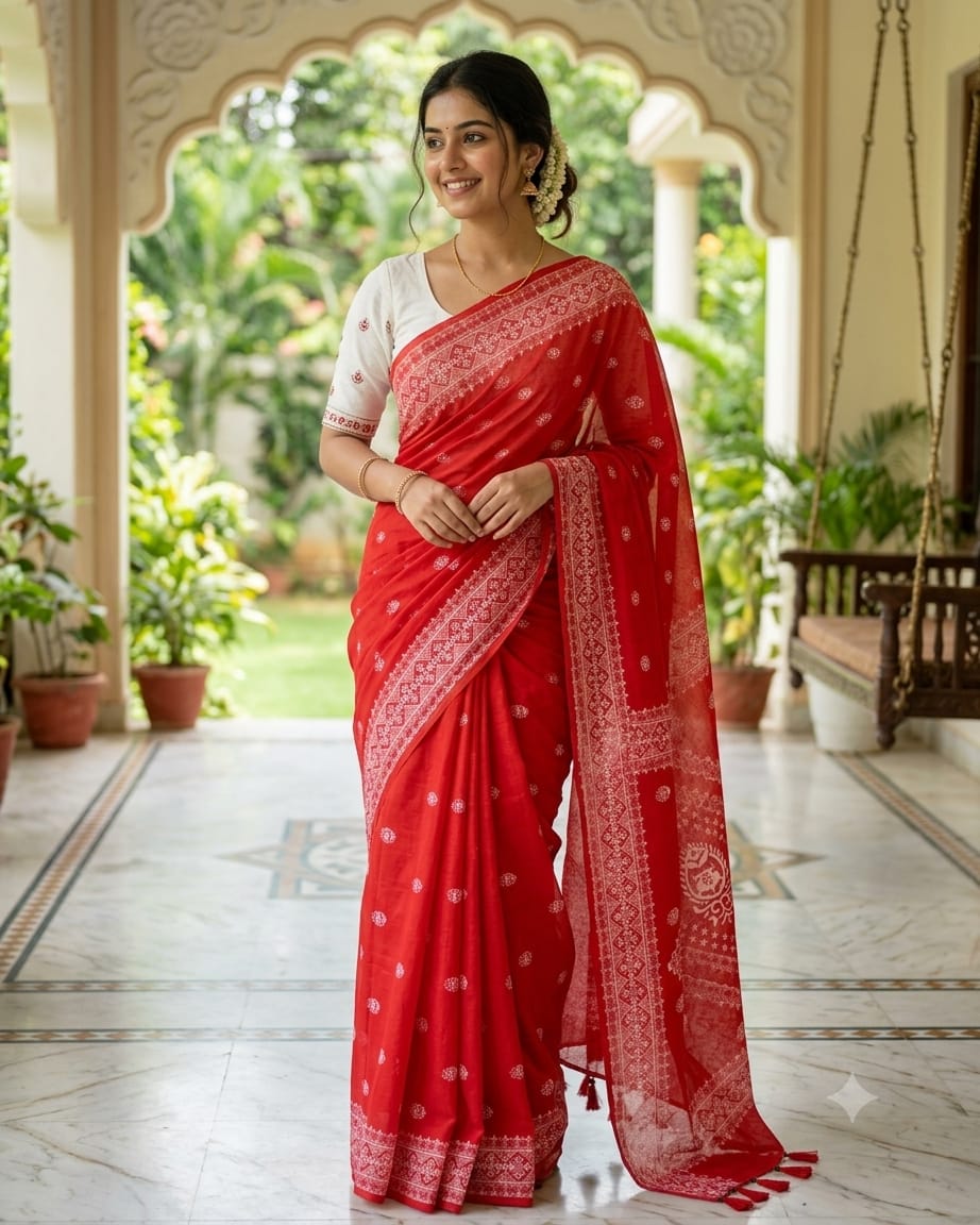 Chanderi Silk sharee - Image 3