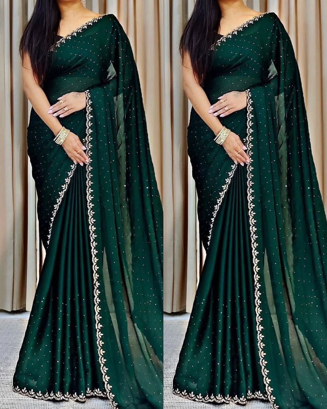 Georgette Sharee with Blouse Piece