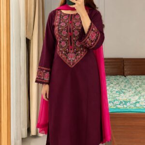 Embroidery Three Piece