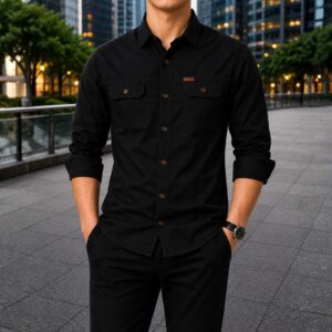 Stylish Full Sleeve Panel Shirt