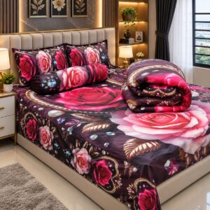 5 Pieces 3D Print Comforter Set